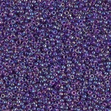 Miyuki rocailles Perlen 15/0 - Purple lined amethyst ab 15-356